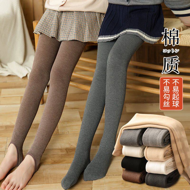 女童打底裤加绒一体踩脚