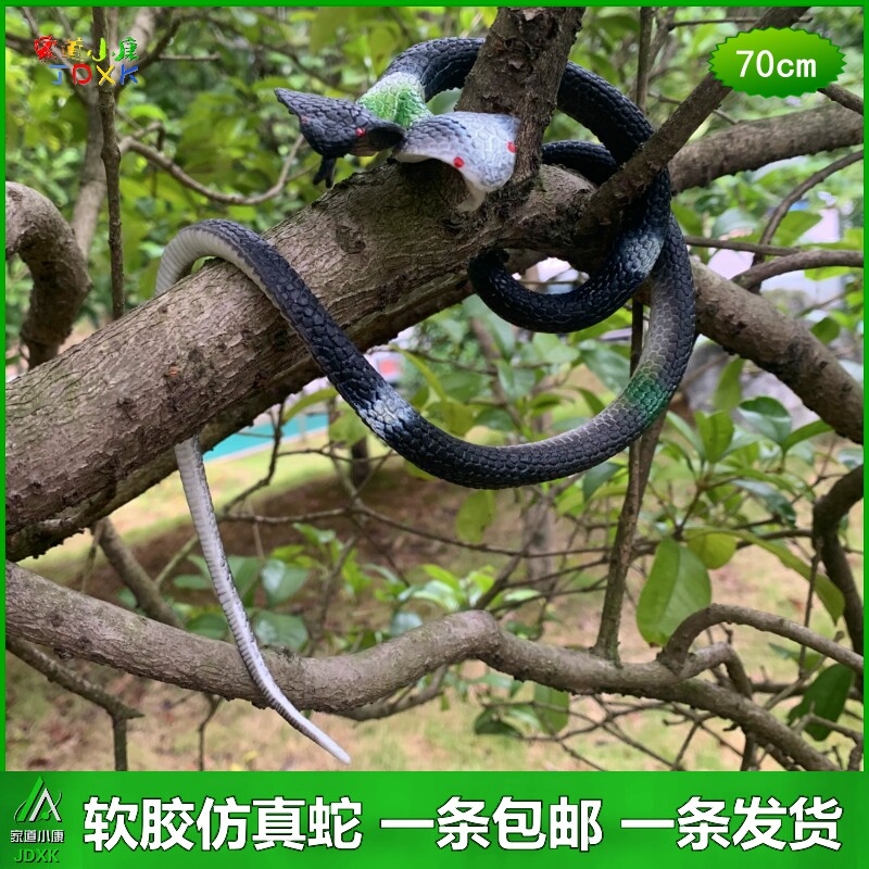 仿真蛇软胶包邮眼镜蛇