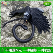 软胶仿真老鹰幼儿园儿童过家家玩具小鹰假蛇塑胶小蛇小鸟动物模型
