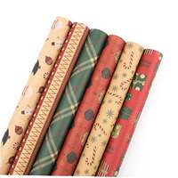 New Christmas cowhide wrapping paper DIY set Christmas wrapping paper thumbnail 7