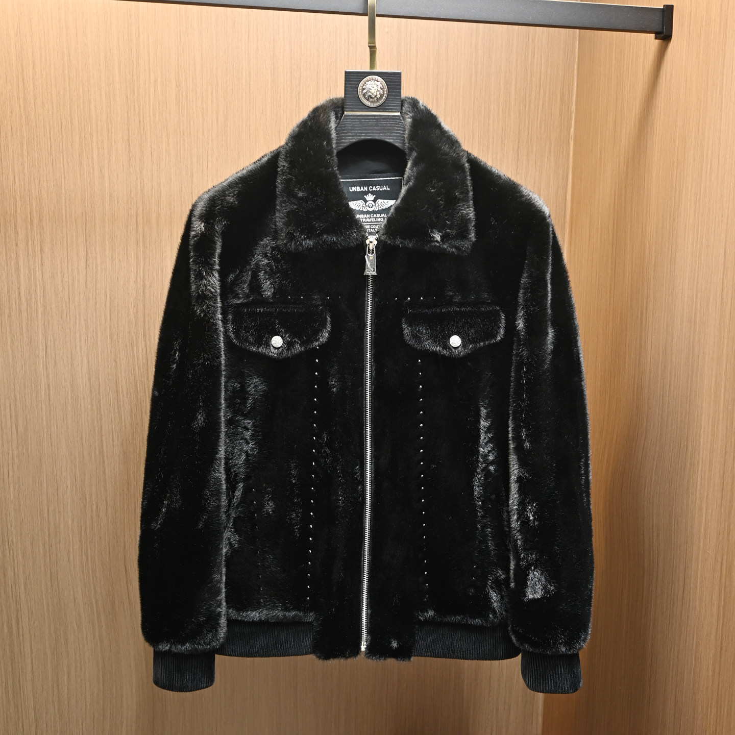 冬季金貂绒皮草加厚皮毛一体翻领外套男装欧洲站潮牌保暖青年外套,男装,皮草,淘宝优惠券,粉丝福利购,淘宝优惠卷