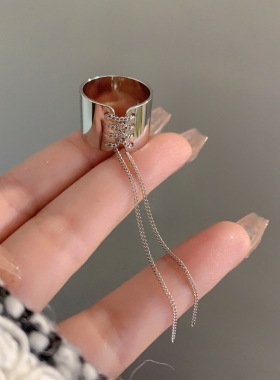 小众设计链条小蛮腰开口戒指女时尚个性ins潮简约冷淡风食指指环