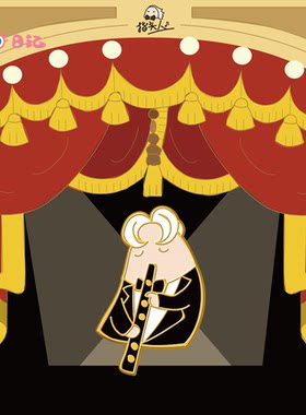 指头人音乐IP交响乐团黑管单簧管乐器金属徽章管弦乐送音乐生胸针