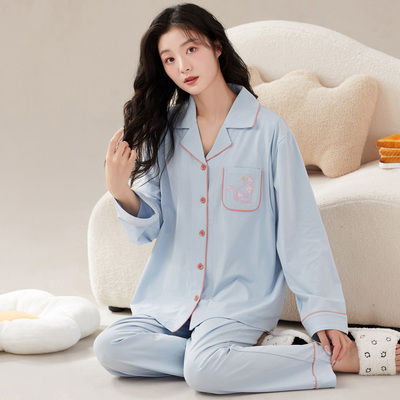 A类月子服产后纯棉孕妇哺乳睡衣