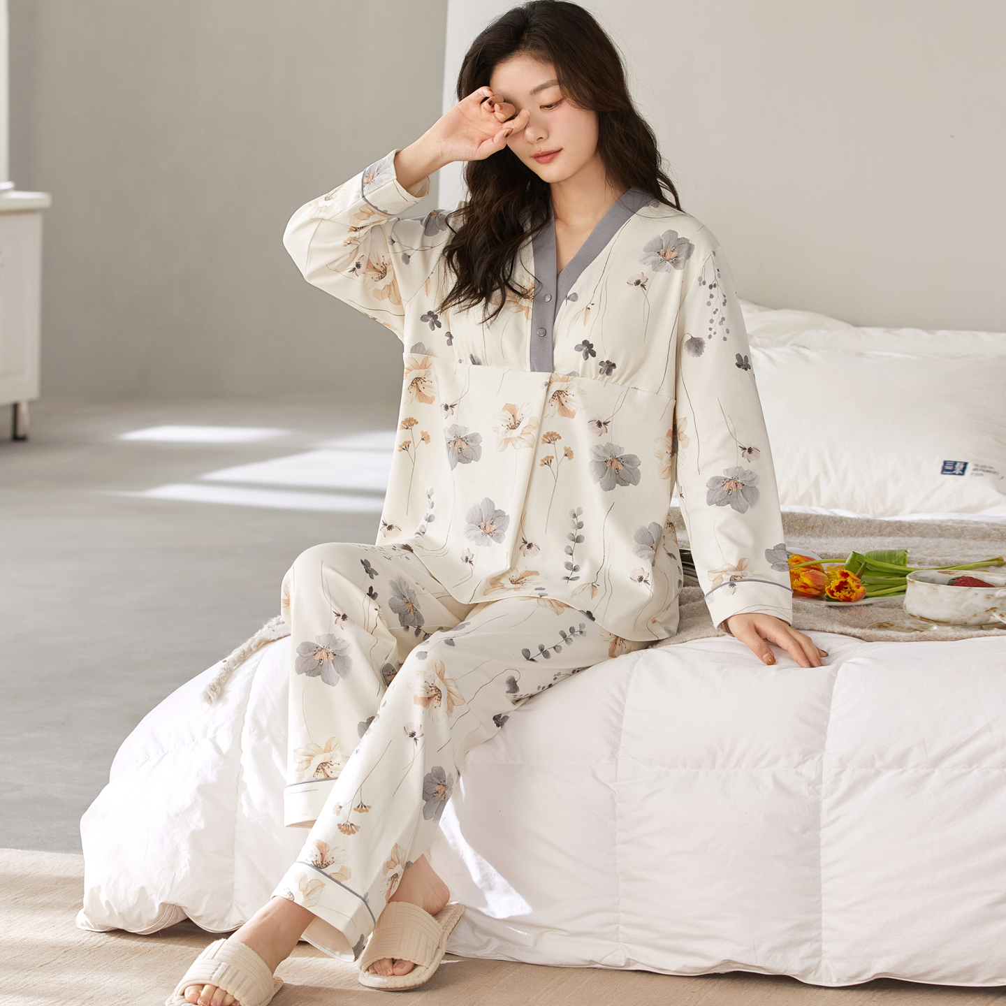 全棉吸汗月子服套装2025新