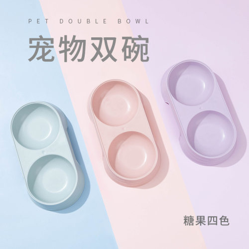 猫碗双用高脚宠物食水碗