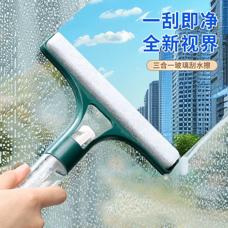 家用玻璃刮水器硅胶刮刀伸缩杆保