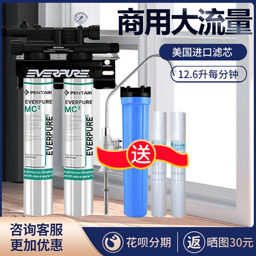 爱惠浦净水器奶茶店直饮机商用大流量过滤器制冰机自来水mc2双联