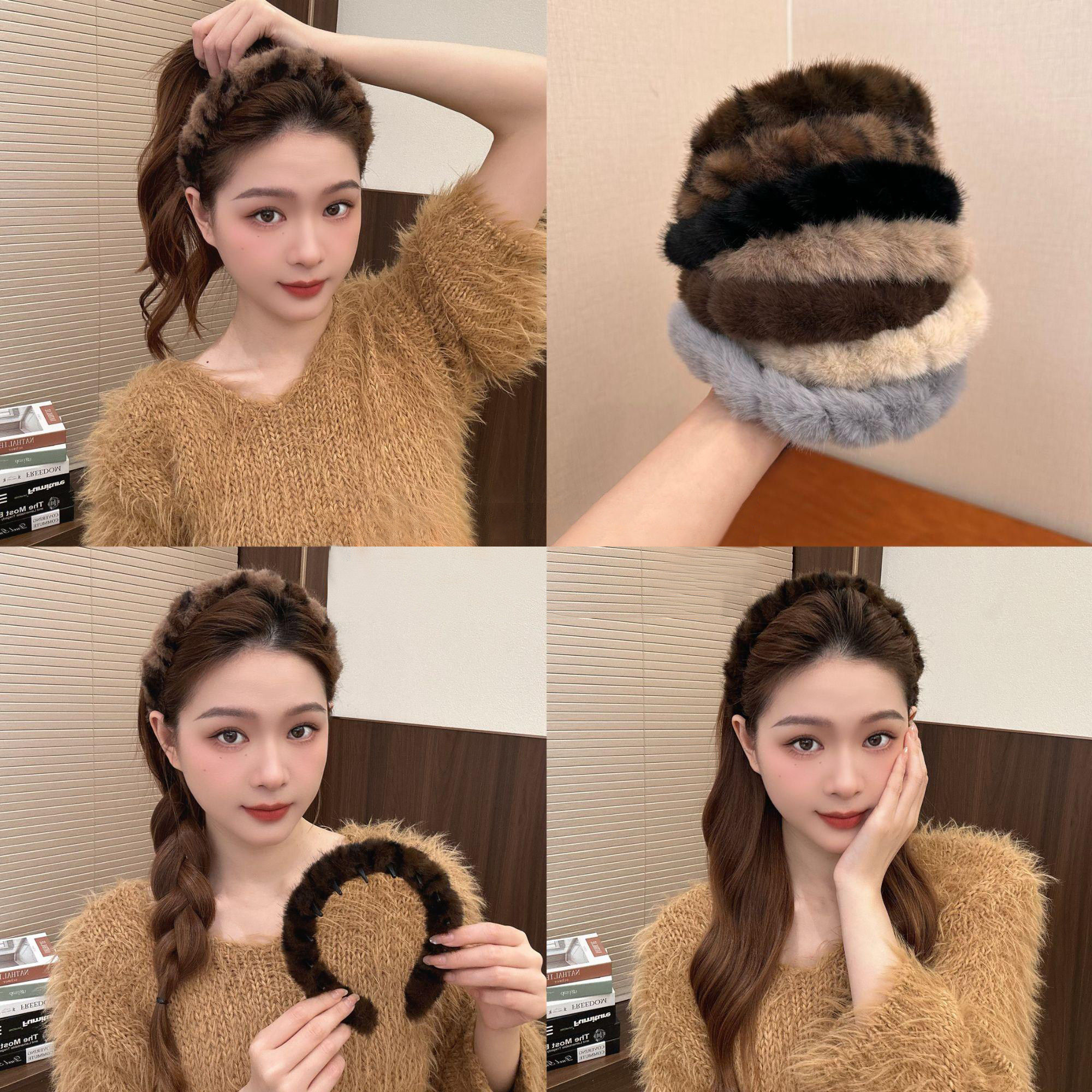 2025年秋冬韩系新款复古豹纹带齿毛绒发箍女防滑洗脸发卡头箍头饰,饰品/流行首饰/时尚饰品新,发饰,淘宝优惠券,粉丝福利购,淘宝优惠卷