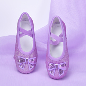 子 幼儿园宝宝表演鞋 格利特闪亮舞蹈鞋 儿童软底练功舞台演出跳舞鞋