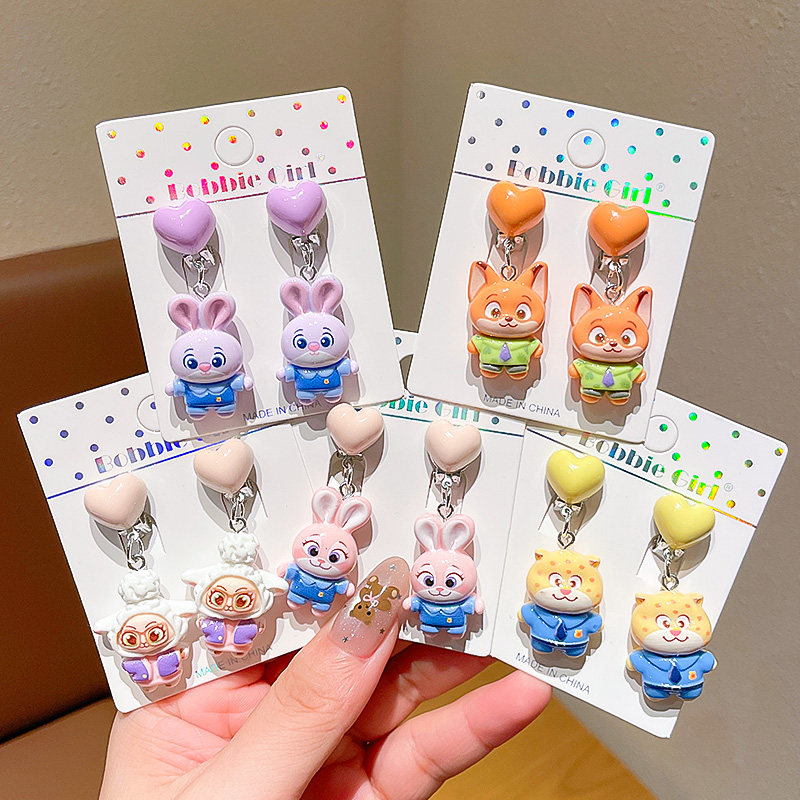 女童卡通小兔子耳坠新款耳饰儿童耳环耳夹无耳洞无痛耳钉宝宝饰品,童装/婴儿装/亲子装,项链,淘宝优惠券,粉丝福利购,淘宝优惠卷
