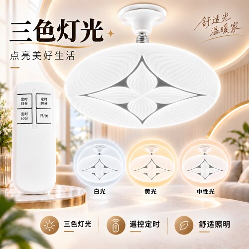 E27螺口聚们圆形LED球泡灯室内