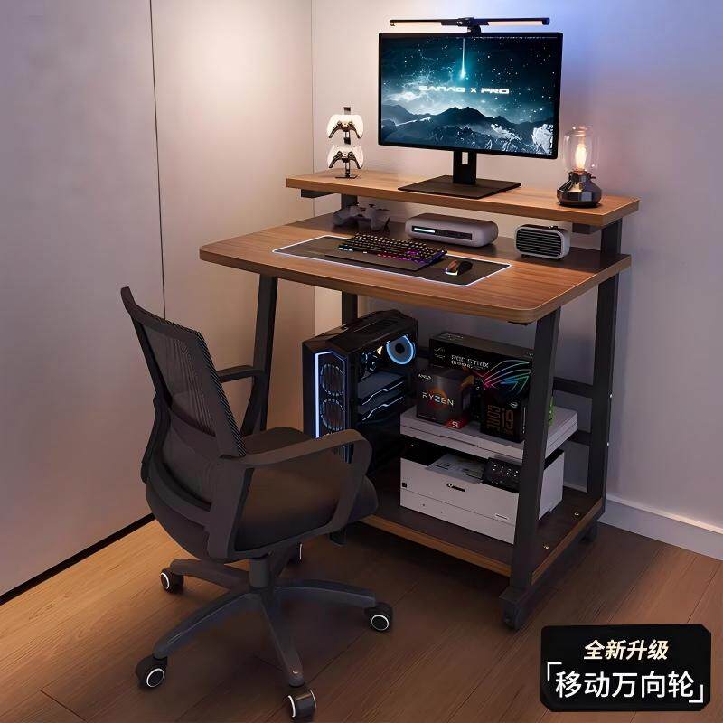 简易电脑桌台式小型家用迷你移动办公桌工作台学习桌子卧室床边桌