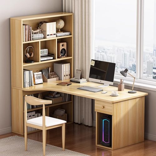 本木自在简约现代电脑桌