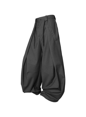 RELABEL 时间元素（续）翻褶双腰垂坠弯刀廓型西裤