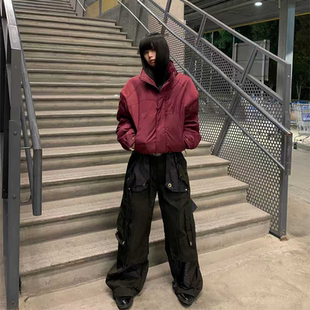 RELABEL 空间关系（四重奏续）六口袋手抓温控褶皱尼龙工装飘带裤