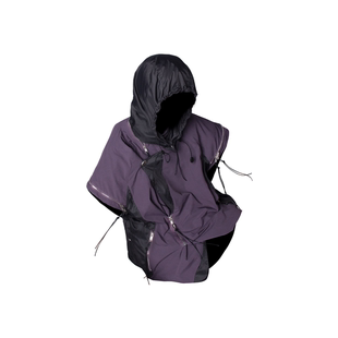 RELABEL 空间关系（负空间）多拉链形态长袖变无袖藏帽马甲防晒服