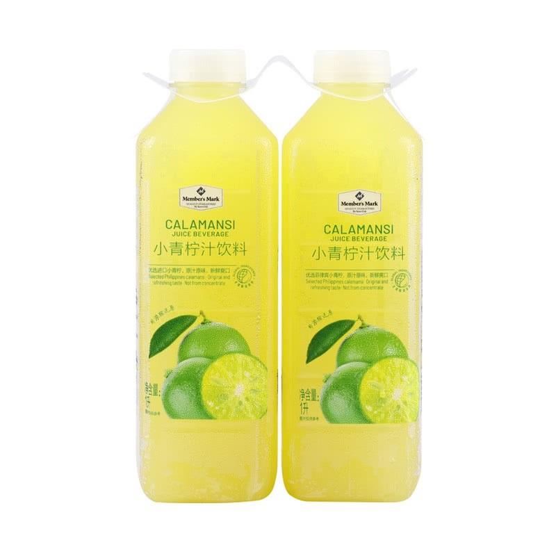 山姆会员店Members Mark 小青柠汁饮料1L*2瓶 300ml*8瓶包邮果汁
