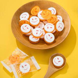 微微一笑微笑糖表情糖果水果味混装水晶压片硬糖网红高颜值小零食