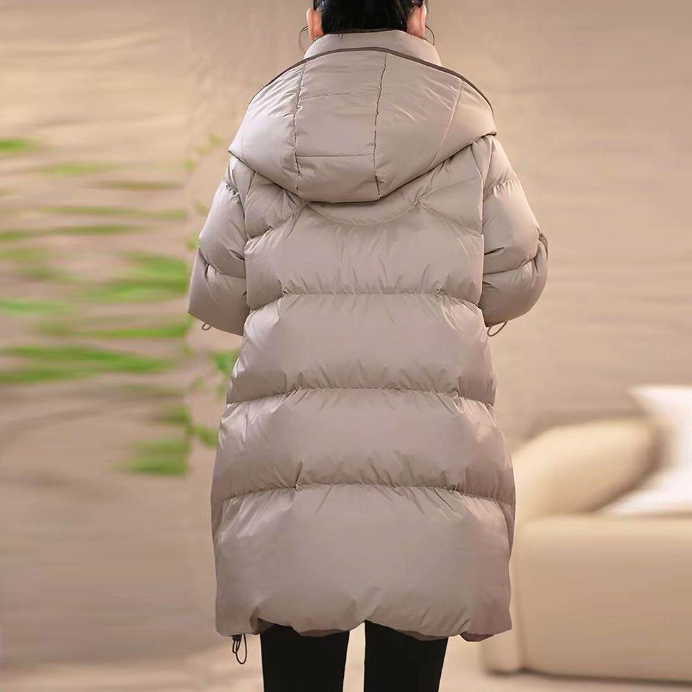 ROUMIKL高级潮流时尚设计感服外套女冬季新款厚实保暖中长款袄子