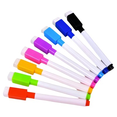 8色白板笔可擦除水洗儿童写字