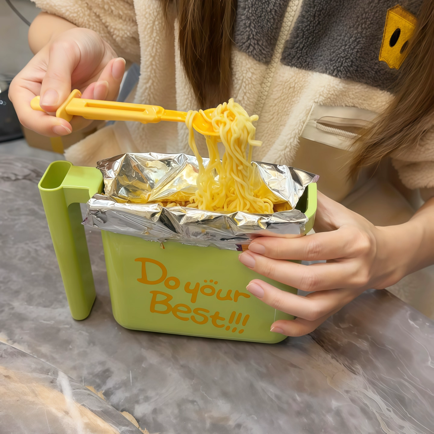 袋装泡面碗免清洗懒人吃面神器自带叉子办公室便当盒宿舍学生饭盒,餐饮具,泡面碗,淘宝优惠券,粉丝福利购,淘宝优惠卷