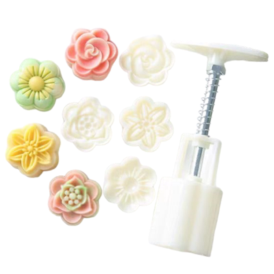 新款月饼绿豆糕手压式DIY模具