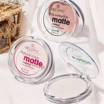 GECOMO香蕉粉饼补妆定妆散粉防水哑光半透明遮瑕蜜粉跨境彩妆控油