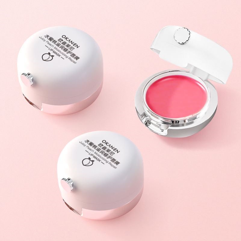 OKANEN欧嘉莱尼夜间修护保湿唇膏滋润补水果冻唇膜淡化唇纹唇膜