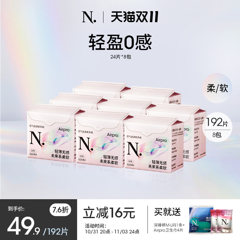 【双十一抢囤货装】小NAirpro系列迷你卫生巾护垫150mm*24片*8包属于什么档次？
