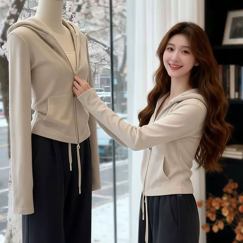 双面德绒打底衫女可外穿秋冬新款