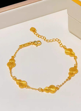 古法镭射葫芦手链爆闪女五福葫芦