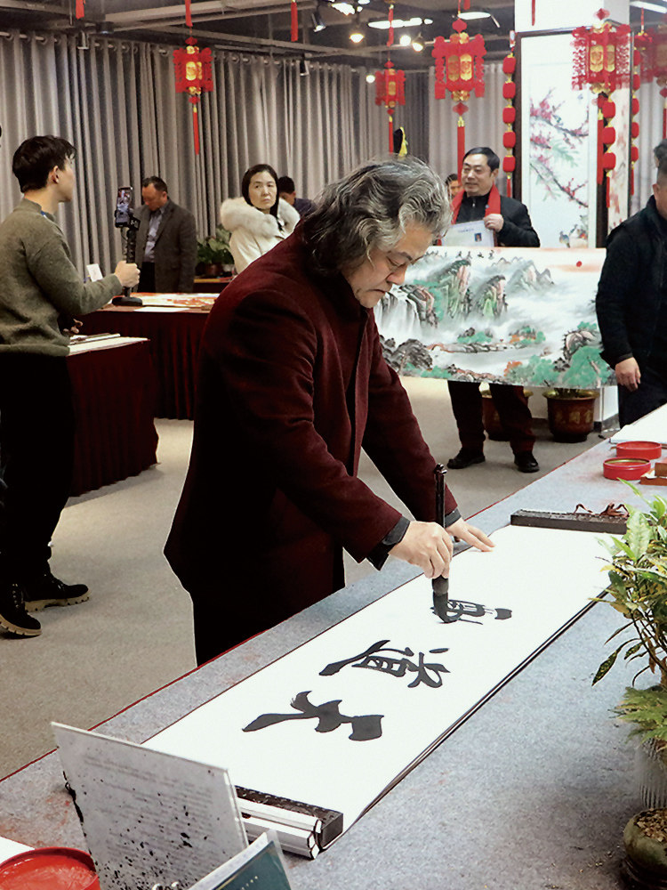 只争朝夕不负韶华手迹字画书法挂画定制客厅装饰画办公室壁画