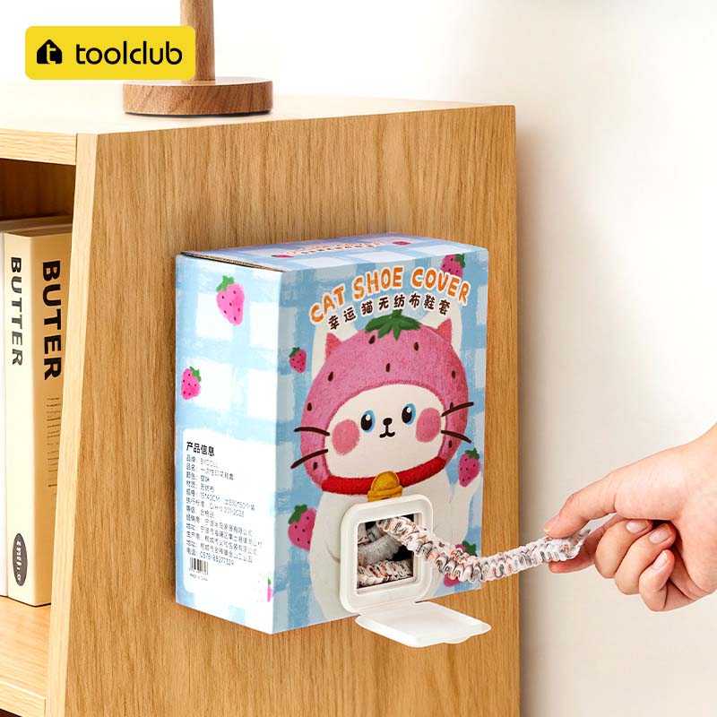 一次性鞋套室内防滑加厚壁挂抽取