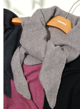 巧珀思｜简约造型BI备 时髦百搭定制羊绒披肩三角巾头巾披肩14921