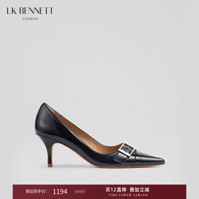lkbennett真皮细跟单鞋