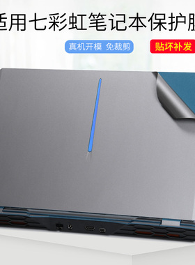 适用七彩虹隐星P15/P16笔记本电脑贴膜2023款将星X17/X15AT枪灰亮银外壳贴纸X16Pro黑色磨砂透明不留胶保护膜
