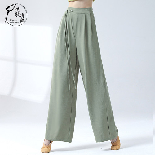 悦歌清舞现代舞阔腿裤垂感飘逸款
