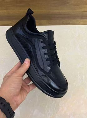 63032秋欧货时尚秋季牛皮新款商务休闲舒适圆头时尚百搭牛皮鞋男