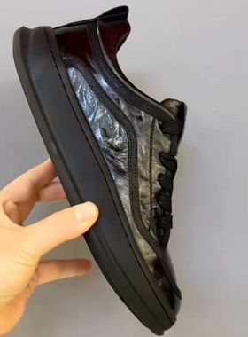 纯皮男鞋时尚简约广州秋冬新款63032高品质轻奢休闲鞋