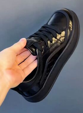 238061广州经典秋季新款百搭芒果头系带休闲皮鞋时尚舒适纯皮皮鞋