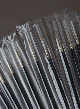 hwahong华虹貂毛水彩笔610特细圆头细节勾线笔油画丙烯手绘描边笔