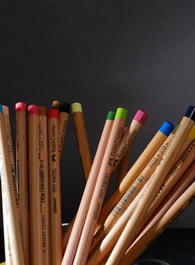 德国进口Faber-Castell辉柏嘉PITT PASTEL艺术家粉彩铅笔60色单支