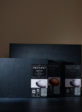 FABRIANO飞碧纳进口素描本A4硬壳绘画本钢笔速写本线圈本a5手帐本