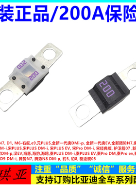 适用比亚迪秦PLUSDMiev 秦Pro 腾势N8DMp驱逐舰05 200A保险片配件