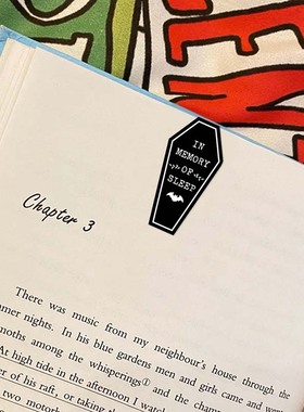 4枚入Gothic tombstone Bookmark哥特式系列磁吸书签折叠磁性书签