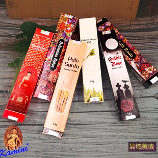 进口印度KAMINI高档线香鼠尾草圣木净空气家用衣厨除味熏香