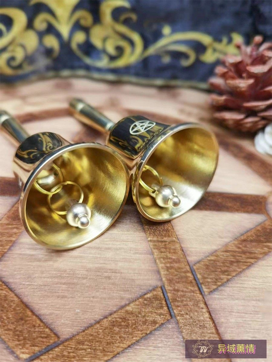 순동 딸랑이 오각별 삼상 달 장식 딸랑이 장식 소리 크고 아름다운 종 금속