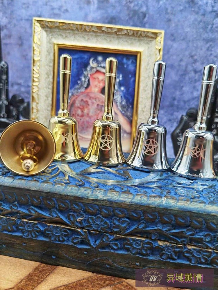 순동 딸랑이 오각별 삼상 달 장식 딸랑이 장식 소리 크고 아름다운 종 금속