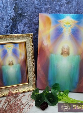 拉斐尔画像挂件照片画框油画布卡片摆件客厅书桌玄关挂像装饰画